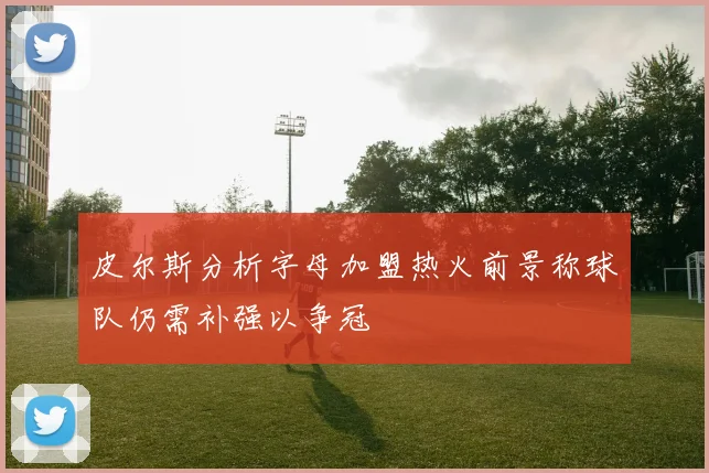 皮尔斯分析字母加盟热火前景称球队仍需补强以争冠
